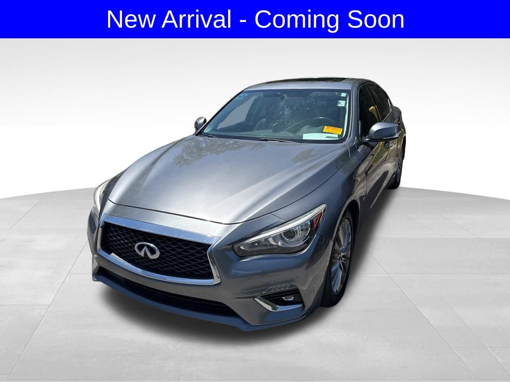 Gray (Graphite Shadow) 2019 INFINITI Q50 3.0t Luxe RWD Sedan Rear-Wheel Drive 7-Speed Automatic Overdrive