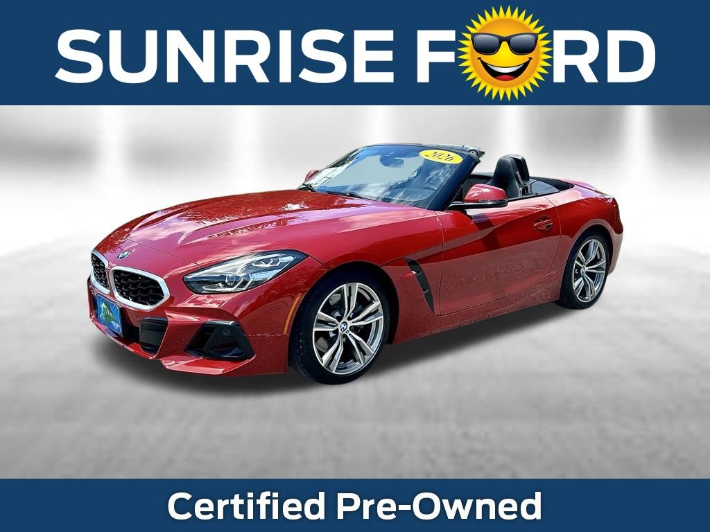 Red Metallic 2026 BMW Z4 Convertible Rear-Wheel Drive 8-Speed Automatic