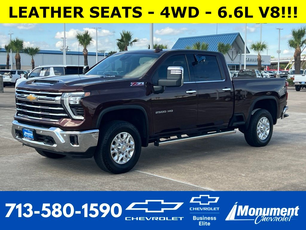 Auburn Metallic 2024 Chevrolet Silverado 2500HD LTZ Crew Cab 4WD Pickup Truck Four-Wheel Drive Automatic