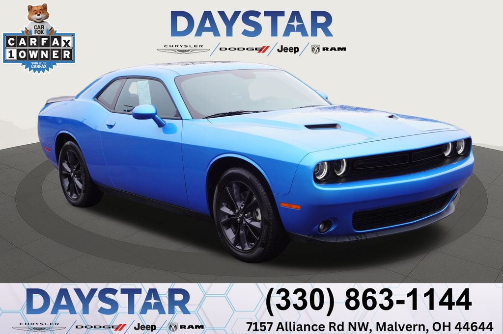B5 Blue Pearlcoat 2023 Dodge Challenger SXT AWD Coupe All-Wheel Drive 8-Speed Automatic
