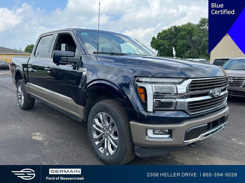 Blue Metallic 2025 Ford F-150 Pickup Truck Four-Wheel Drive Automatic