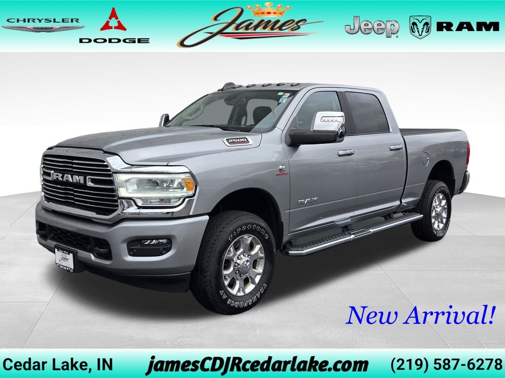 Billet Silver Metallic Clearcoat 2023 RAM 2500 Laramie Crew Cab 4WD Pickup Truck Four-Wheel Drive 6-Speed Automatic