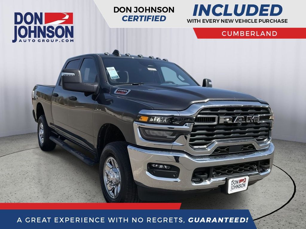 Diamond Black Crystal Pearlcoat 2025 RAM 2500 Pickup Truck Four-Wheel Drive 8-Speed Automatic