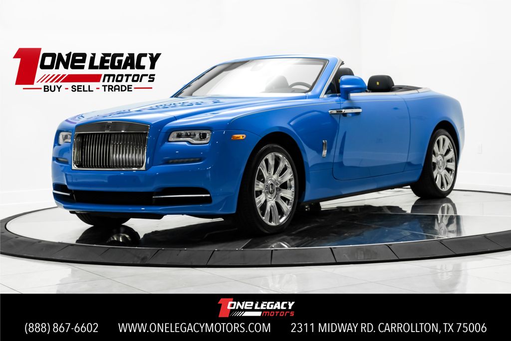 Blue 2021 Rolls-Royce Dawn RWD Convertible Rear-Wheel Drive 8-Speed Automatic