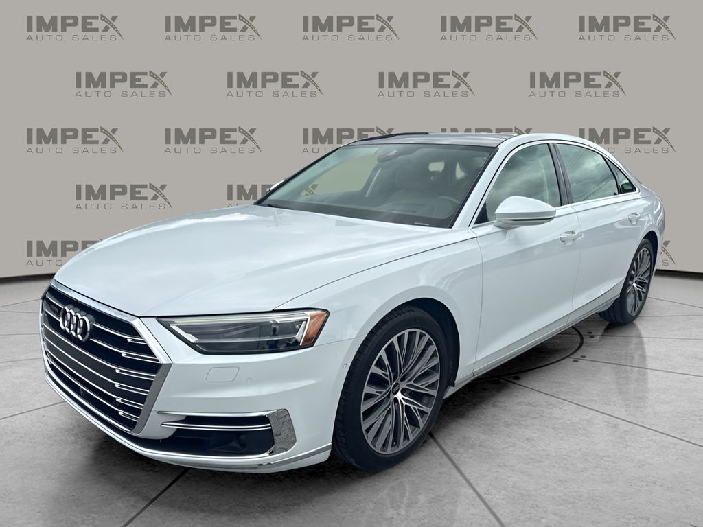 White 2021 Audi A8 L quattro 55 TFSI Sedan All-Wheel Drive 8-Speed Automatic