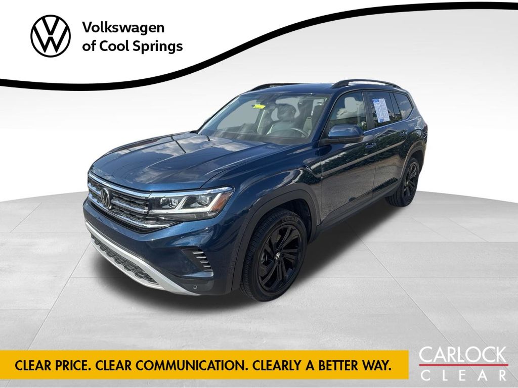 Tourmaline Blue Metallic 2023 Volkswagen Atlas SUV / Crossover Front-Wheel Drive 8-Speed Automatic