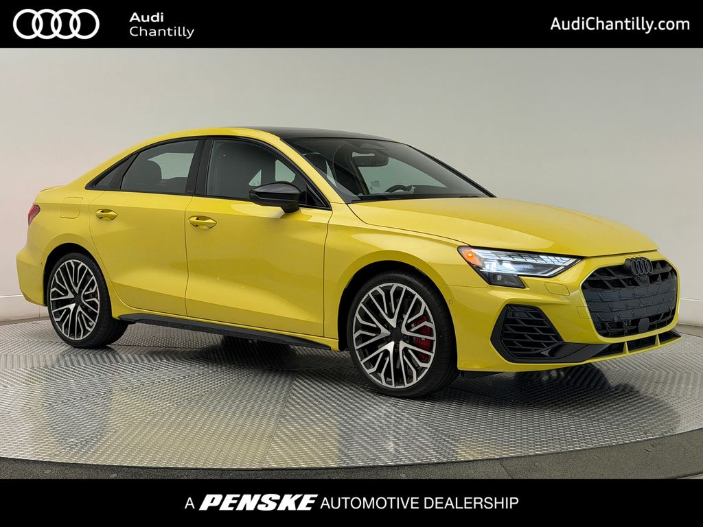 Python Yellow Metallic 2026 Audi S3 Sedan All-Wheel Drive 7-Speed Automatic