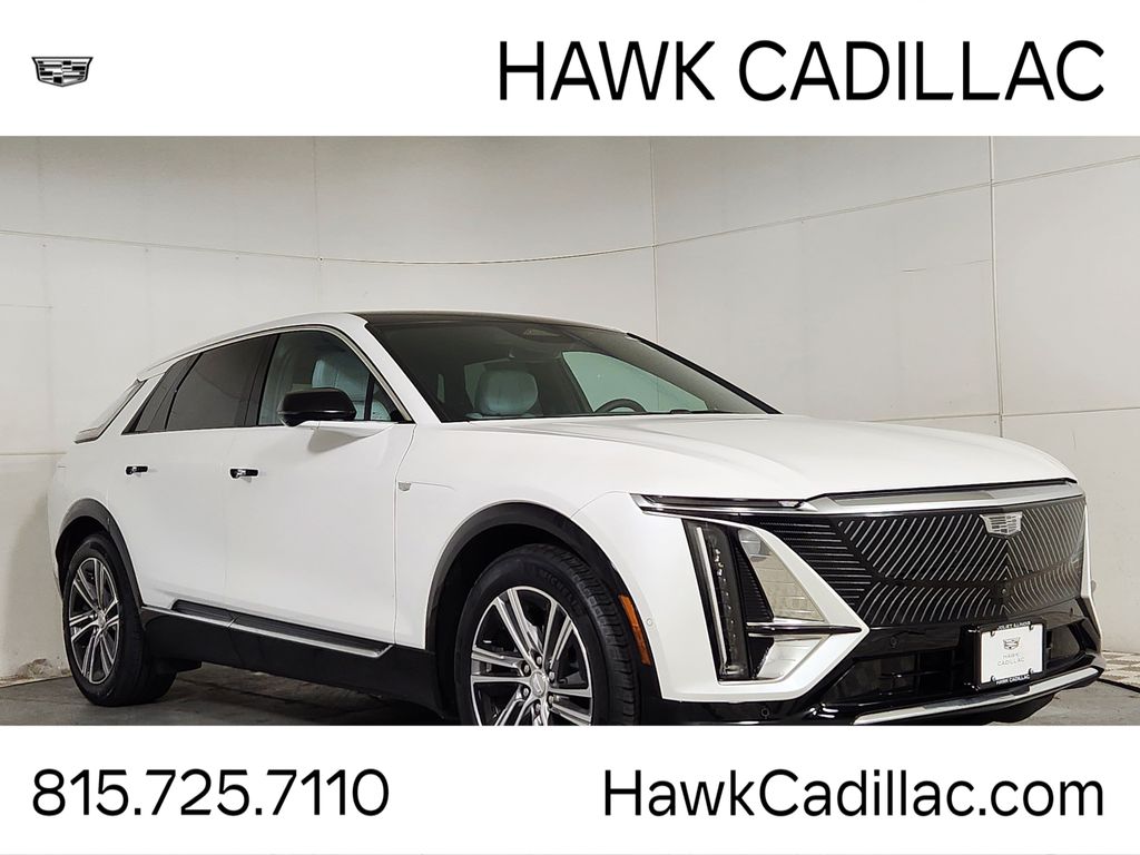 Crystal White Tricoat 2024 Cadillac LYRIQ SUV / Crossover Rear-Wheel Drive 1-Speed Automatic