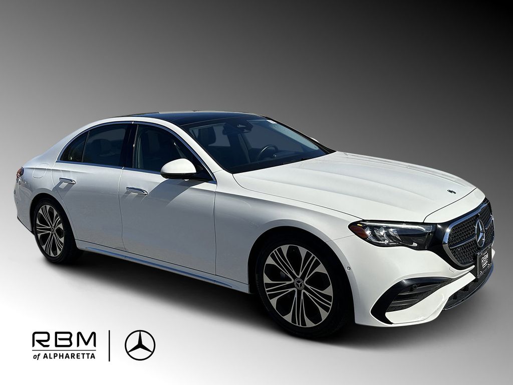 White 2025 Mercedes-Benz E-Class E 350 4MATIC Sedan All-Wheel Drive 9-Speed Automatic