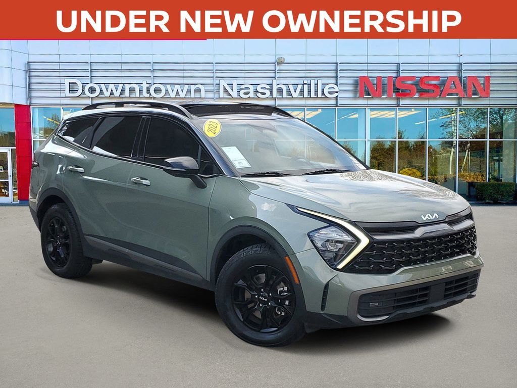 Jungle Green/Ebony Black Roof 2023 Kia Sportage X-Pro AWD SUV / Crossover All-Wheel Drive 8-Speed Automatic