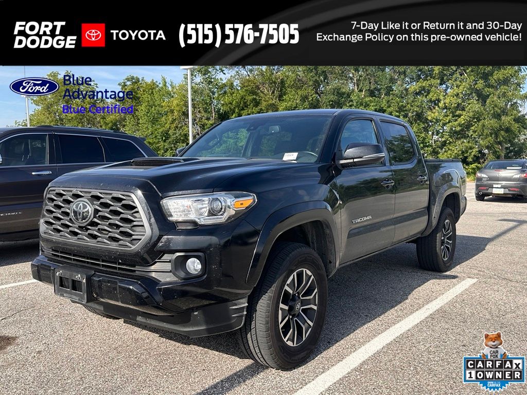 Midnight Black Metallic 2020 Toyota Tacoma Pickup Truck Four-Wheel Drive 6-Speed Automatic