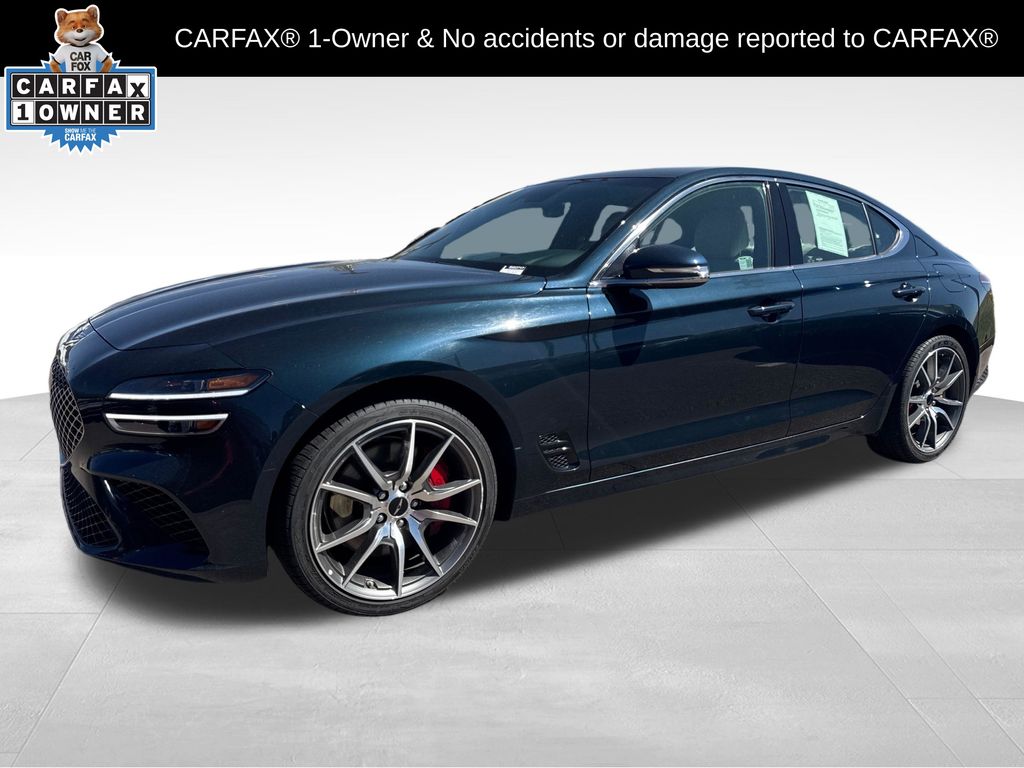 Tasman Blue 2025 Genesis G70 2.5T Standard RWD Sedan Rear-Wheel Drive 8-Speed Automatic