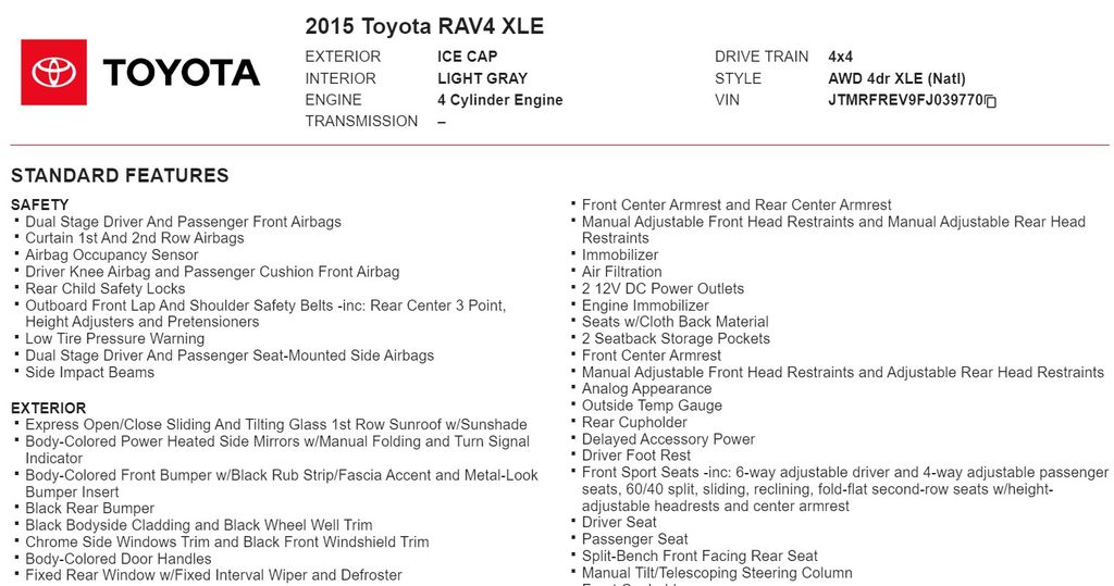 2015 Toyota RAV4 XLE 21