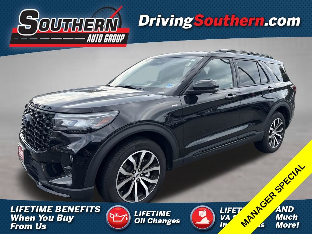 Black Metallic 2025 Ford Explorer SUV / Crossover All-Wheel Drive Automatic
