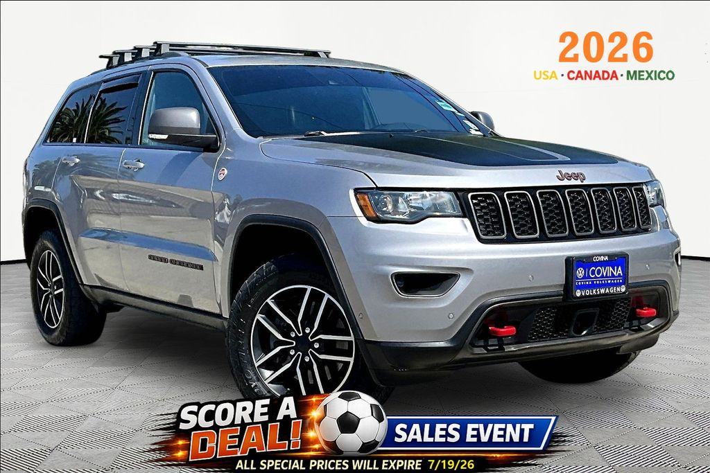 Billet Silver Metallic Clearcoat 2019 Jeep Grand Cherokee SUV / Crossover Four-Wheel Drive 8-Speed Automatic