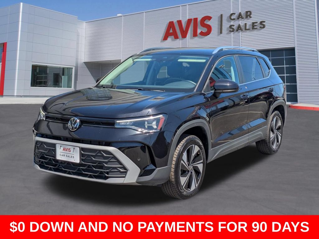 Black 2025 Volkswagen Taos SUV / Crossover All-Wheel Drive 8-Speed Automatic