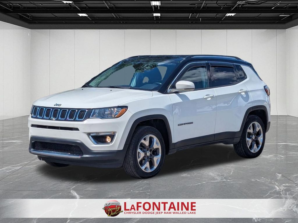 White Clearcoat 2020 Jeep Compass Limited 4WD SUV / Crossover Four-Wheel Drive 9-Speed Automatic