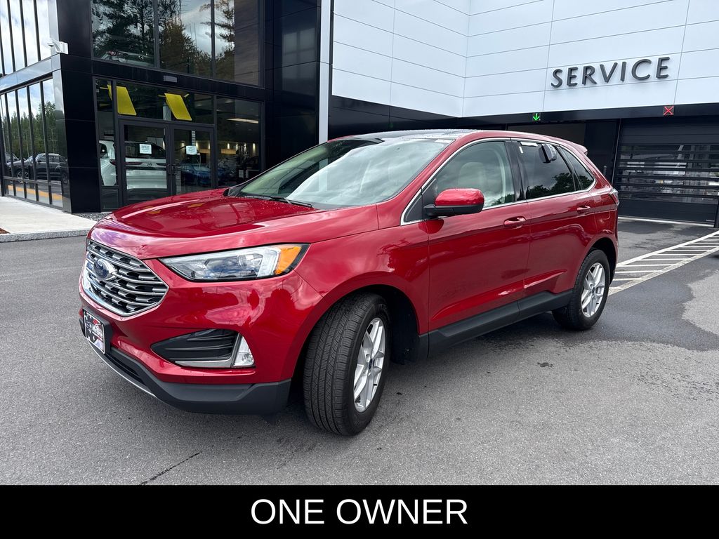 Red Metallic 2022 Ford Edge SUV / Crossover All-Wheel Drive 8-Speed Automatic