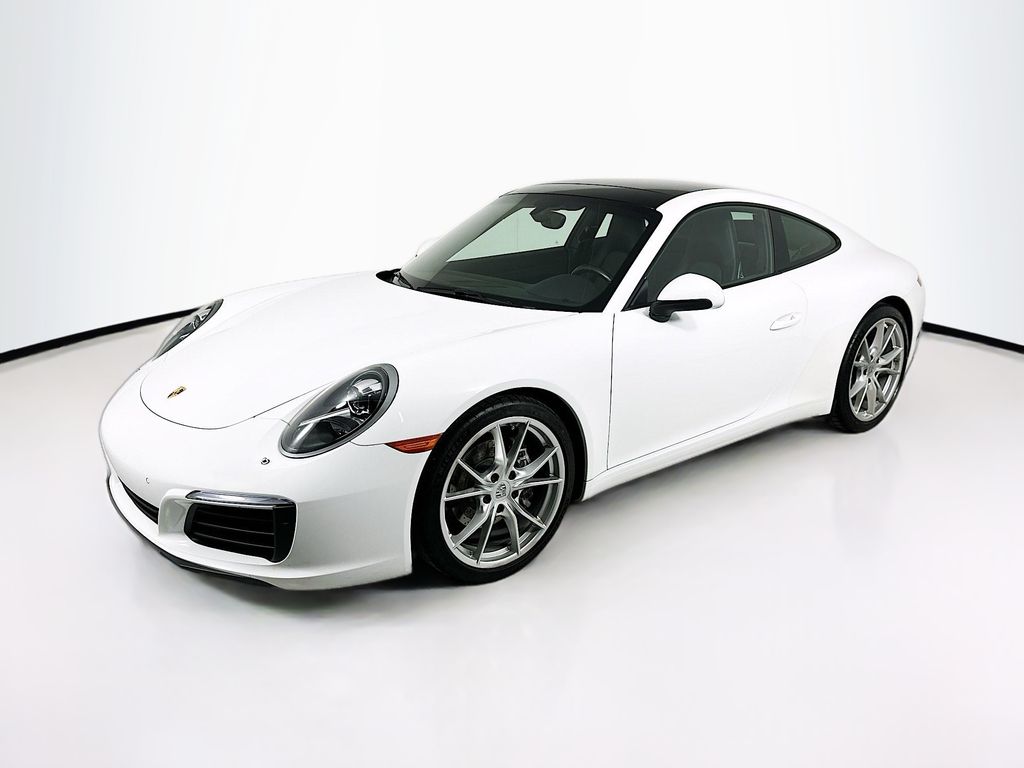 White 2017 Porsche 911 Coupe Rear-Wheel Drive 7-Speed Dual Clutch