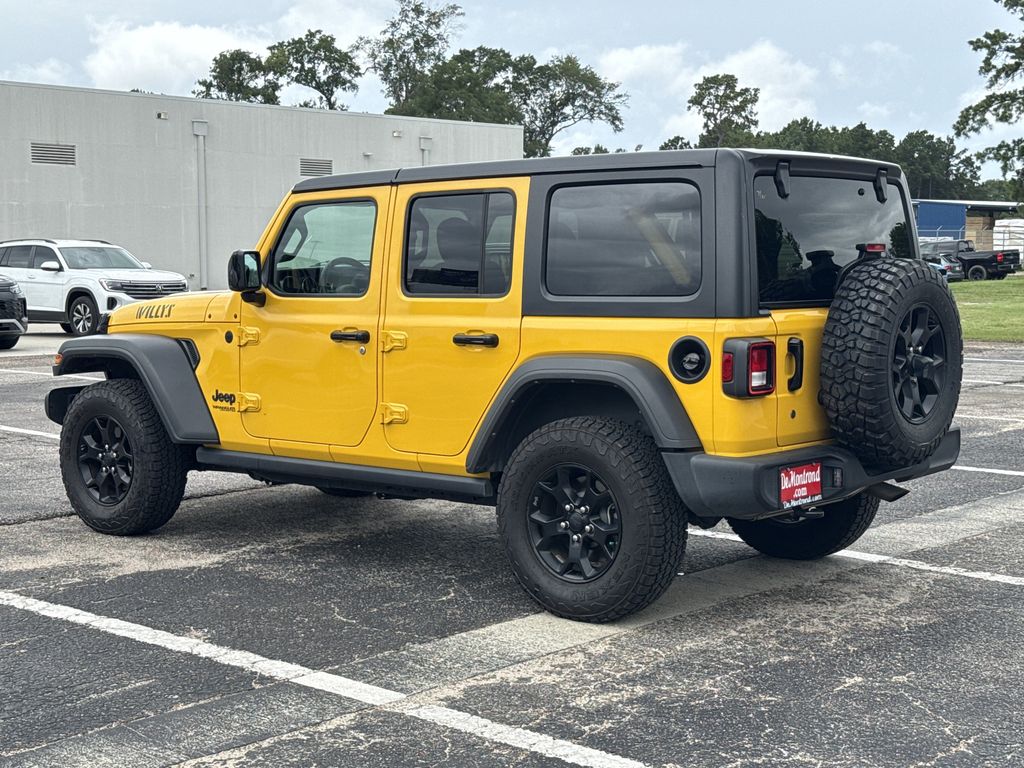 2021 Jeep Wrangler Unlimited Willys Yellow at Classic Elite Chevrolet Hwy 6