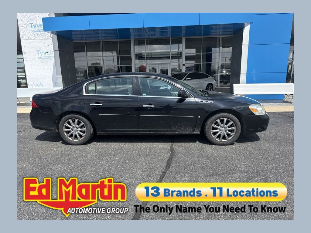 Onyx Black 2009 Buick Lucerne Sedan Front-Wheel Drive 4-Speed Automatic
