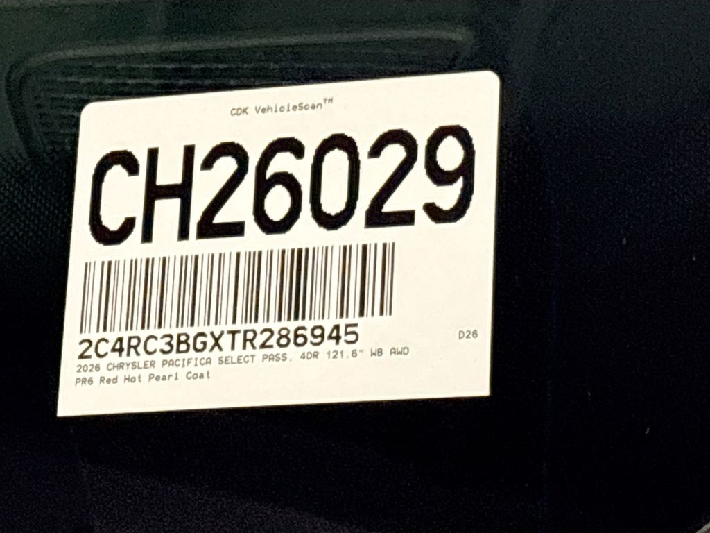 2026 Chrysler Pacifica Select