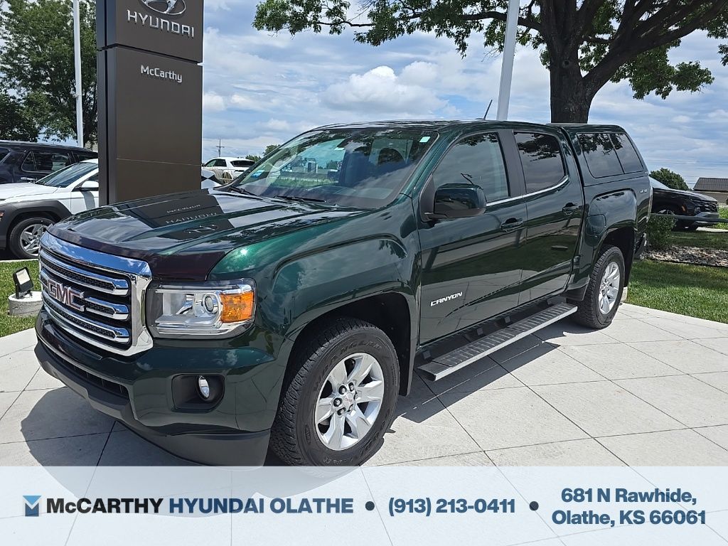 Emerald Green Metallic 2015 GMC Canyon Pickup Truck Four-Wheel Drive 6-Speed Automatic