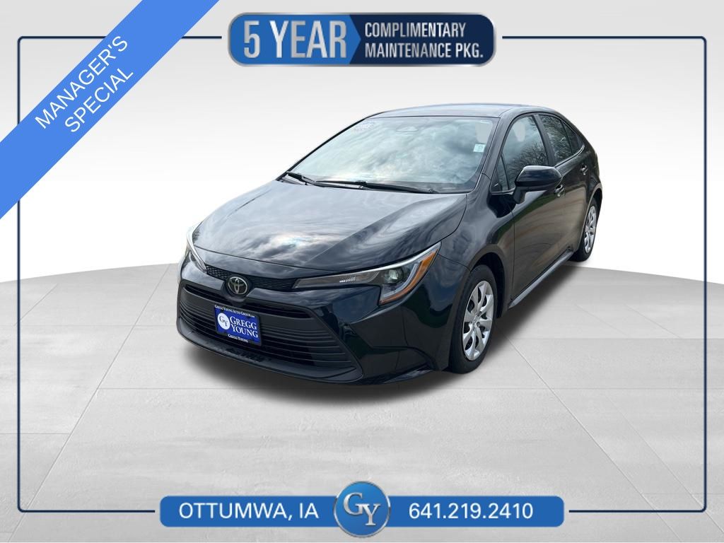 Midnight Black Metallic 2025 Toyota Corolla Sedan Front-Wheel Drive Continuously Variable Transmission