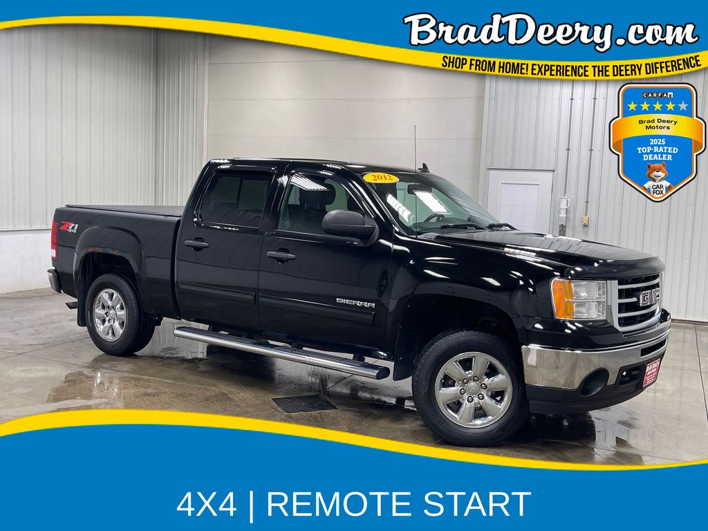 Onyx Black 2012 GMC Sierra 1500 Pickup Truck Four-Wheel Drive 6-Speed Automatic