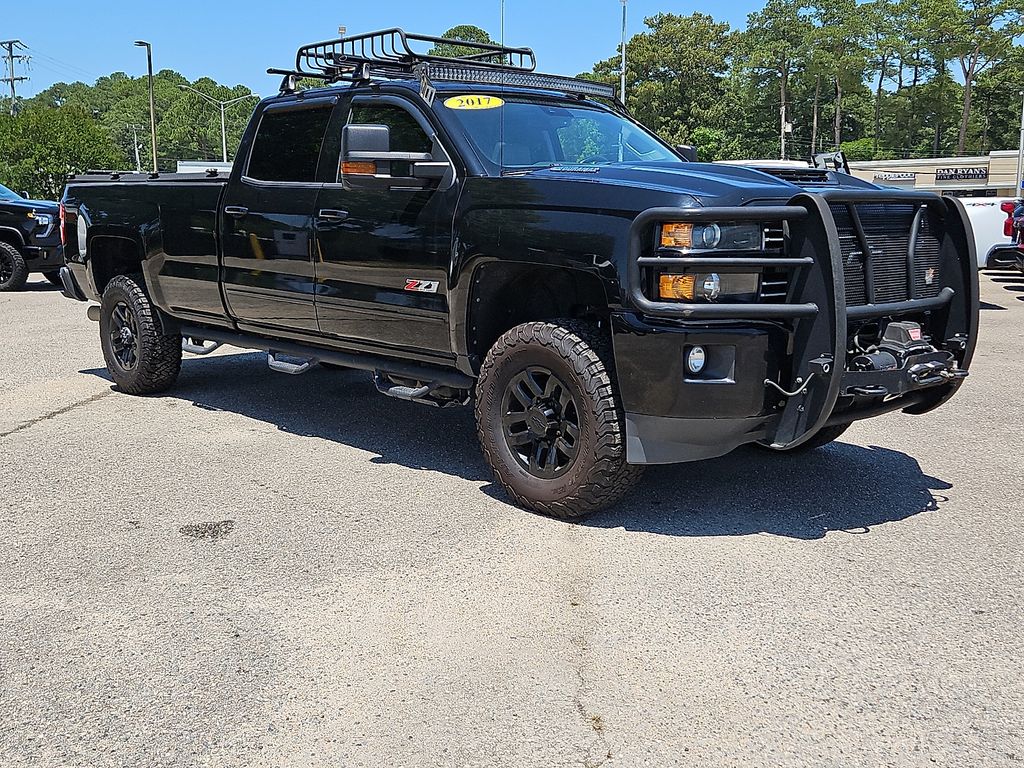Black 2017 Chevrolet Silverado 3500HD LTZ Crew Cab 4WD Pickup Truck Four-Wheel Drive 6-Speed Automatic