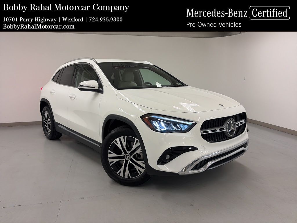 Polar White 2025 Mercedes-Benz GLA 250 4MATIC SUV / Crossover All-Wheel Drive 8-Speed Dual Clutch