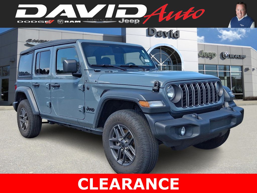 Anvil Clear Coat 2025 Jeep Wrangler Sport S 4-Door 4WD SUV / Crossover Four-Wheel Drive 6-Speed Manual