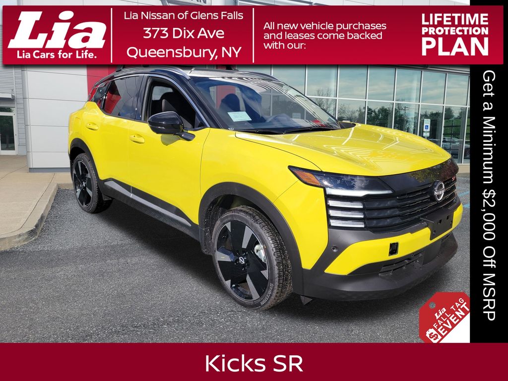 Yuzu Yellow/Super Black 2026 Nissan Kicks SUV / Crossover All-Wheel Drive Continuously Variable Transmission