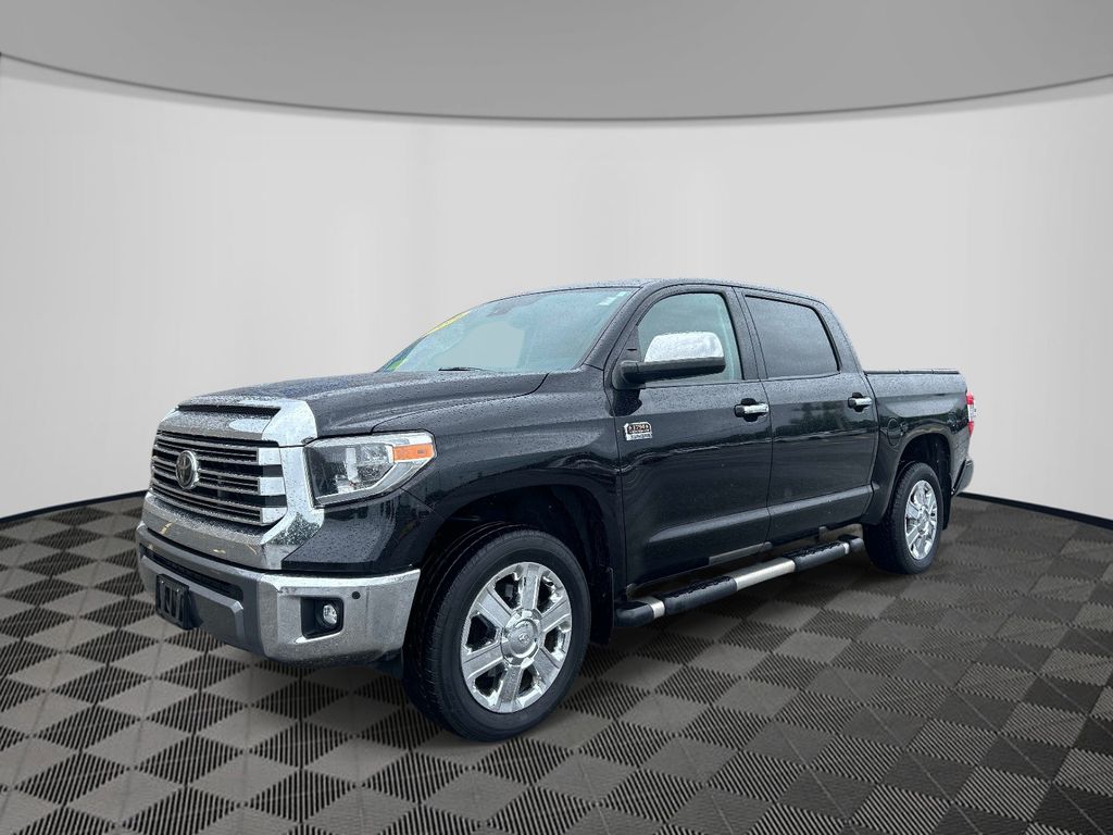 Midnight Black Metallic 2021 Toyota Tundra Pickup Truck Four-Wheel Drive 6-Speed Automatic