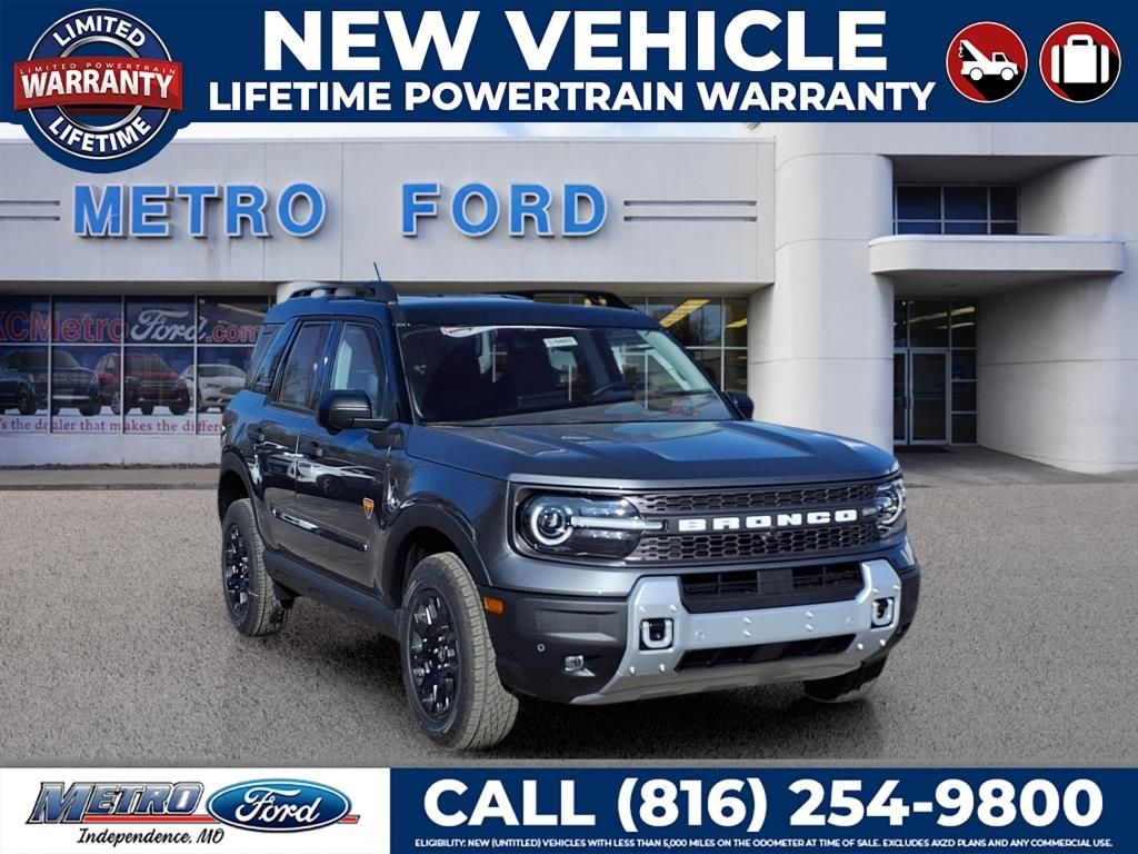 Carbonized Gray Metallic 2025 Ford Bronco Sport SUV / Crossover All-Wheel Drive 8-Speed Automatic