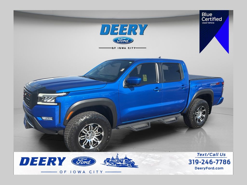 Bluestone Pearl 2024 Nissan Frontier Pickup Truck Four-Wheel Drive 9-Speed Automatic Overdrive