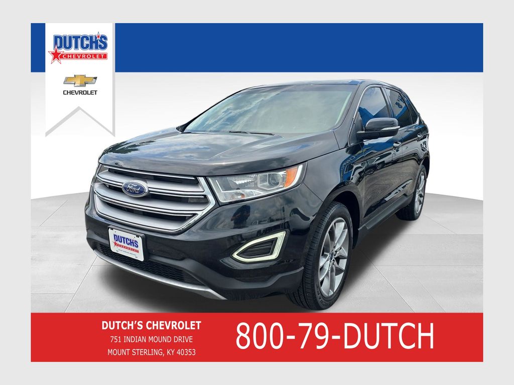 Shadow Black 2017 Ford Edge Titanium AWD SUV / Crossover All-Wheel Drive 6-Speed Automatic