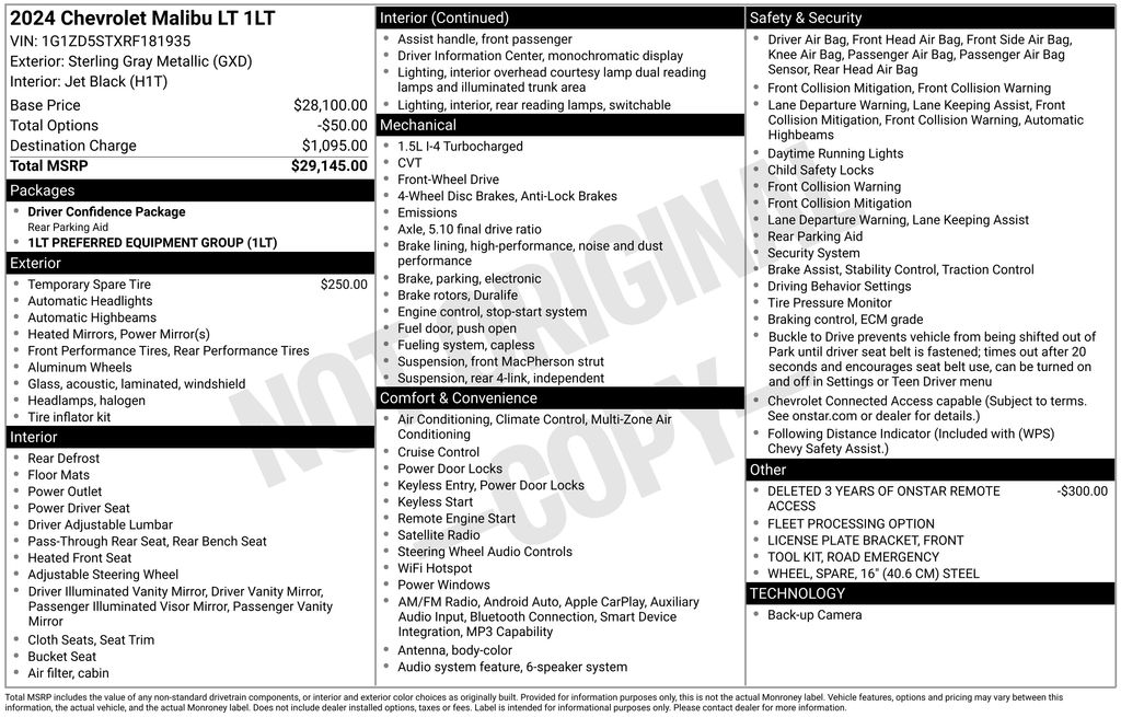 Used 2024 Chevrolet Malibu Sedan