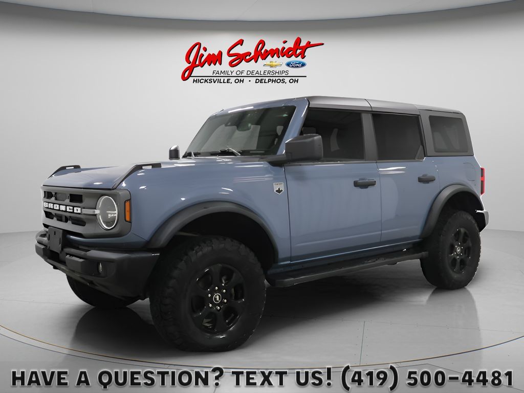 Blue (Azure Gray Metallic Tri-Coat) 2023 Ford Bronco Big Bend 4-Door 4WD SUV / Crossover Four-Wheel Drive Automatic