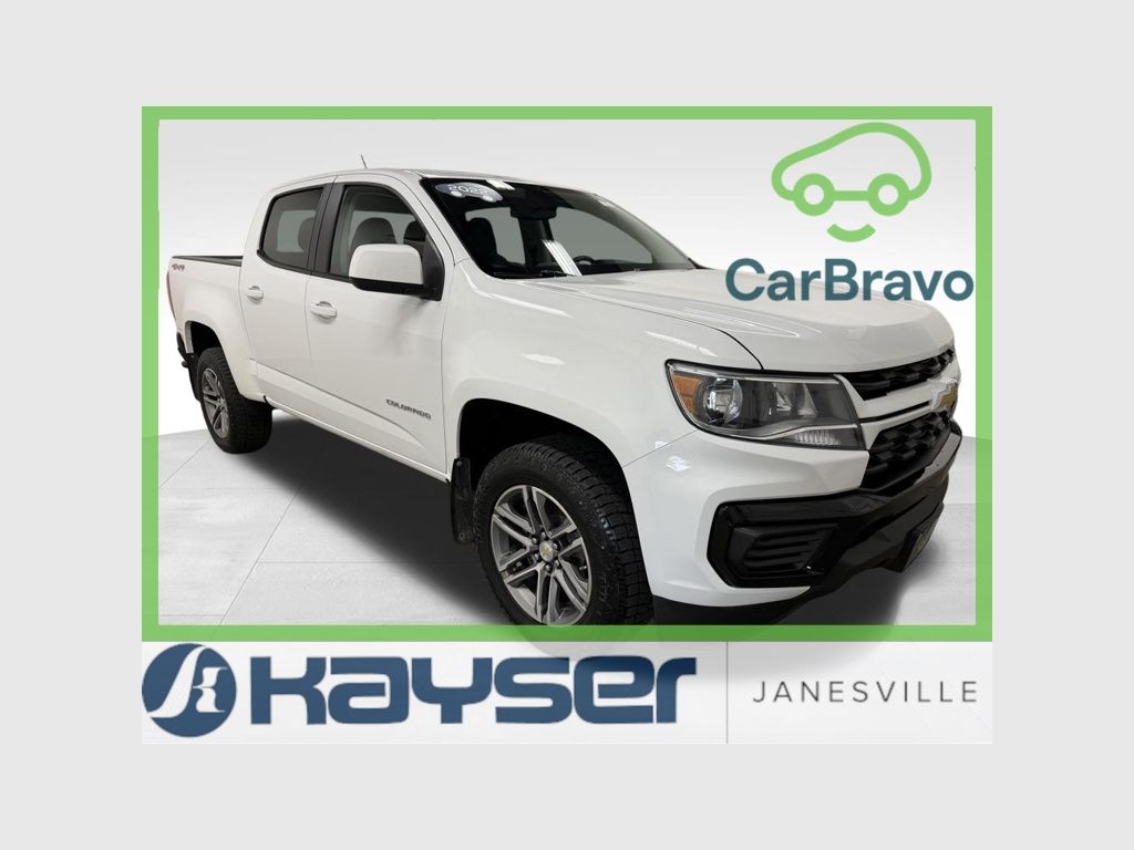 Summit White 2022 Chevrolet Colorado Pickup Truck Four-Wheel Drive 8-Speed Automatic