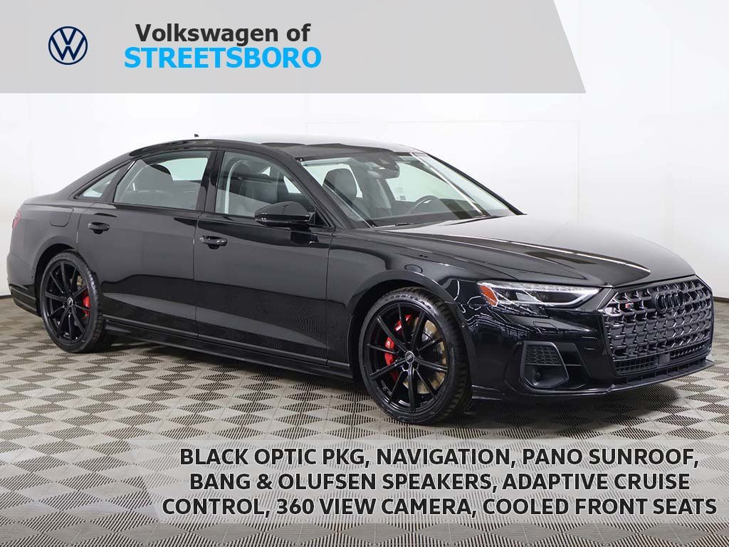 Mythos Black Metallic 2023 Audi S8 4.0T quattro Sedan All-Wheel Drive 8-Speed Automatic