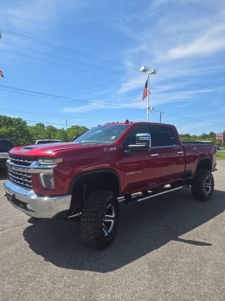 Cherry Red Tintcoat 2021 Chevrolet Silverado 2500HD LTZ Crew Cab 4WD Pickup Truck Four-Wheel Drive