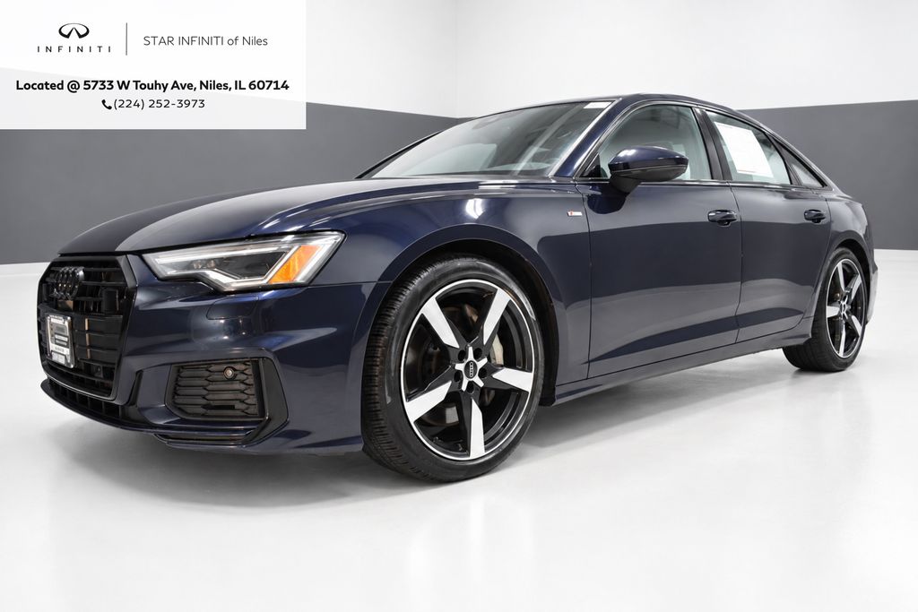 Firmament Blue Metallic 2021 Audi A6 Sedan All-Wheel Drive 7-Speed Automatic