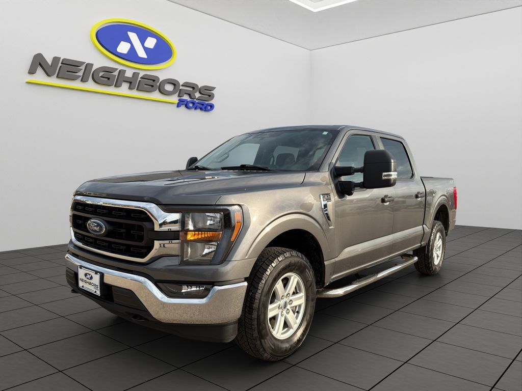 Gray 2023 Ford F-150 Pickup Truck Four-Wheel Drive Automatic