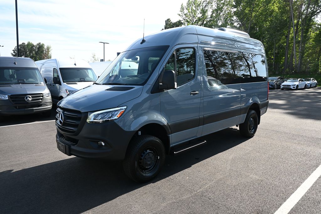 Blue Gray 2025 Mercedes-Benz Sprinter Van All-Wheel Drive 9-Speed Automatic