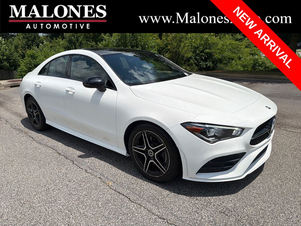 Polar White 2020 Mercedes-Benz CLA Coupe Front-Wheel Drive 7-Speed Automatic