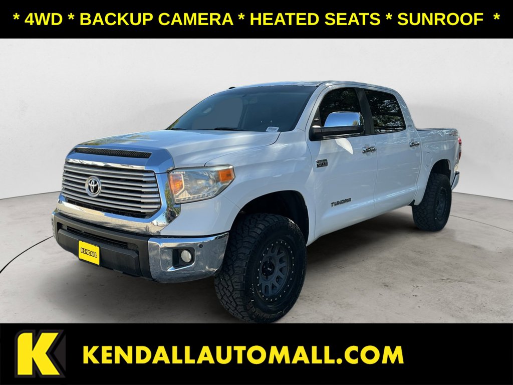 Super White 2016 Toyota Tundra Pickup Truck Four-Wheel Drive 6-Speed Automatic Overdrive