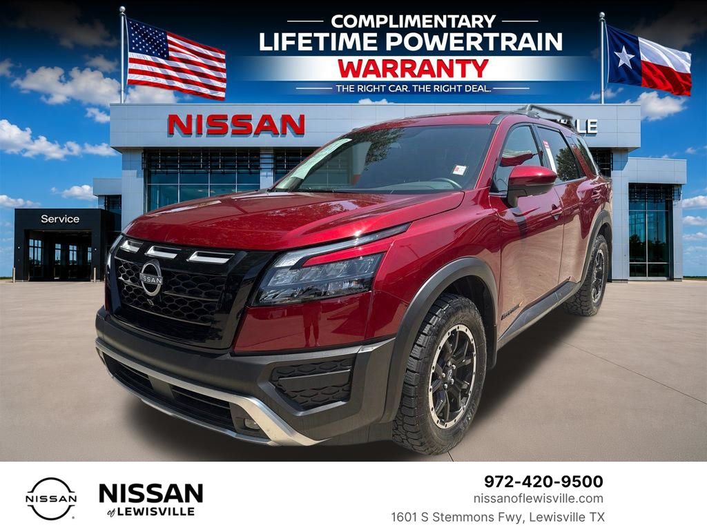 Red (Scarlet Ember Tintcoat) 2025 Nissan Pathfinder SUV / Crossover All-Wheel Drive 9-Speed Automatic
