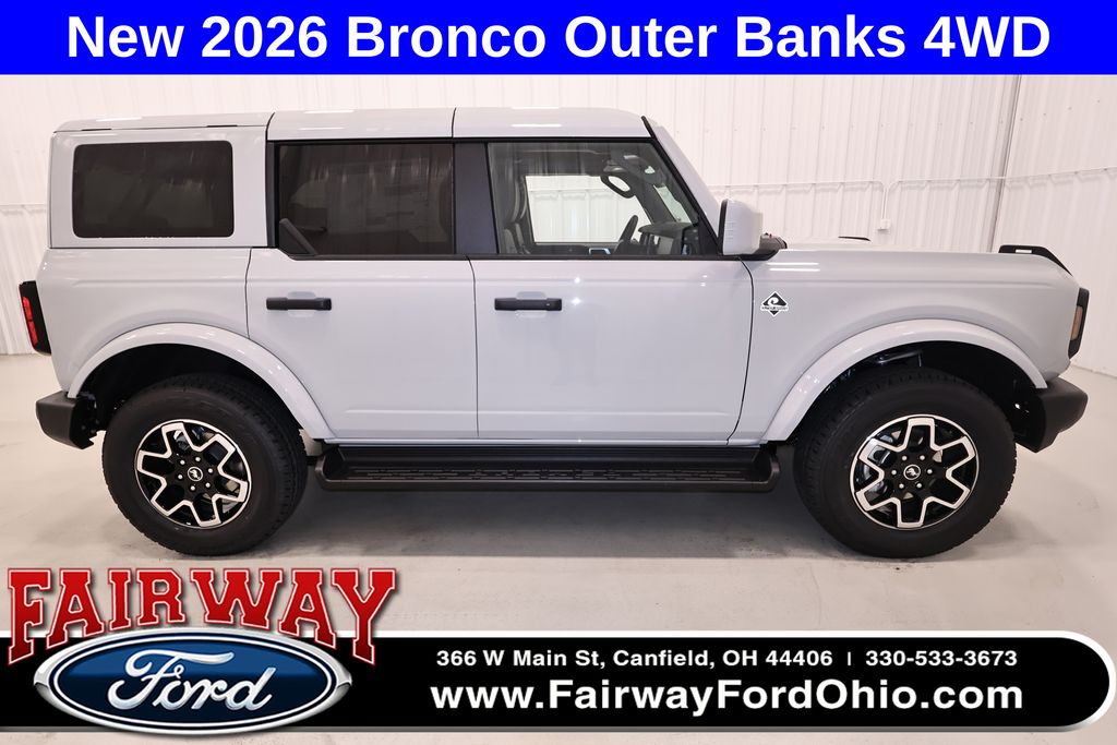 Avalanche Gray 2026 Ford Bronco Outer Banks 4-Door 4WD SUV / Crossover Four-Wheel Drive Automatic