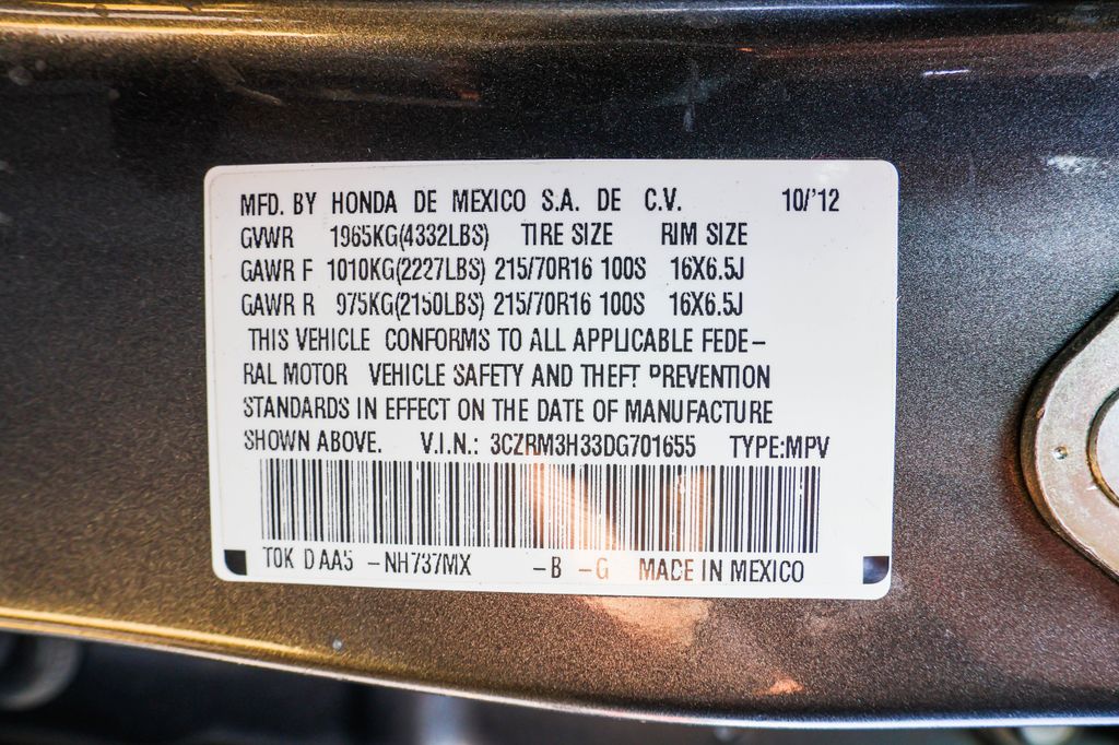 2013 Honda CR-V LX 38